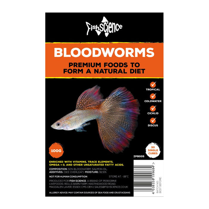 Fish Science Blister Pack Bloodworm 100g