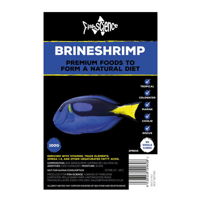 Fish Science Blister Pack Artemia/Brine Shrimp 100g