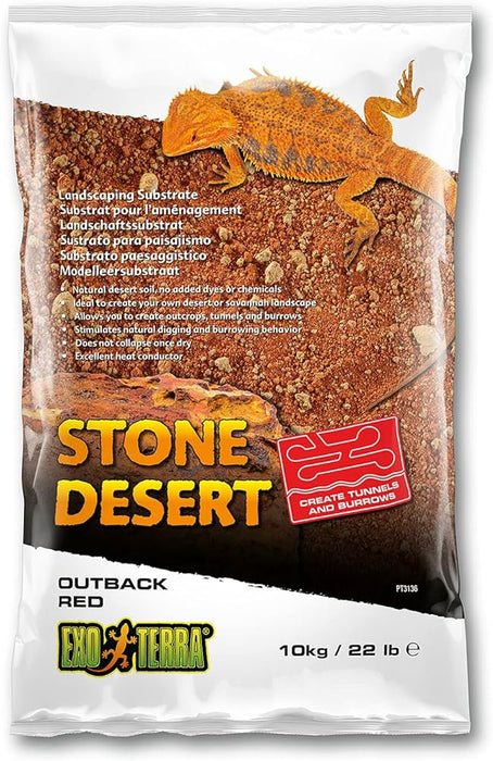 Exo-Terra Stone Desert Substrate Outback Red 10kg