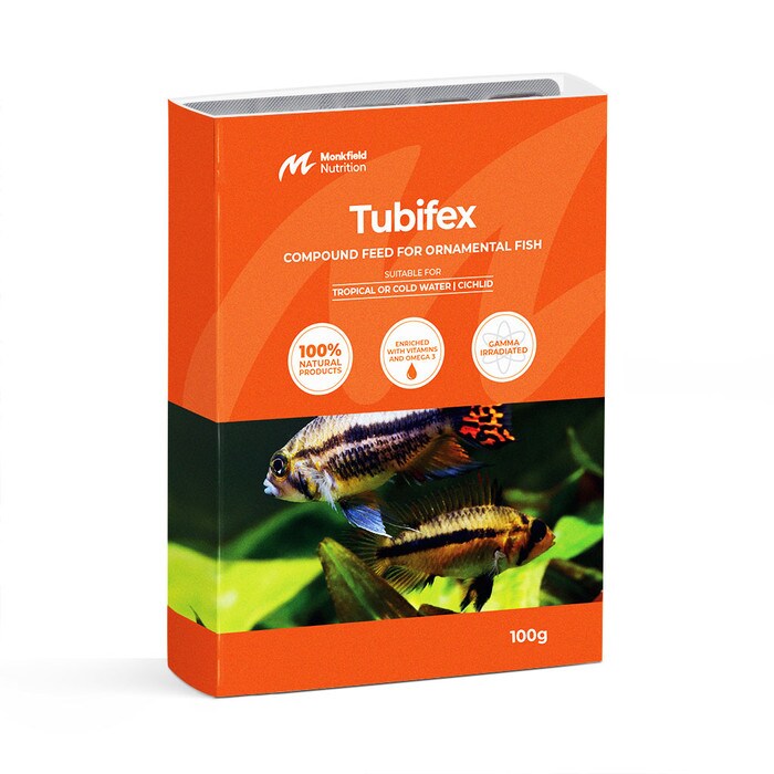 Monkfield Tubifex - Blister Pack 100g — The Reptile Hotel