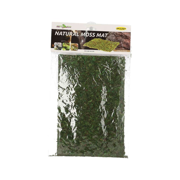 ReptiZoo Natural Moss Mat, 30x20cm, Pack of 2