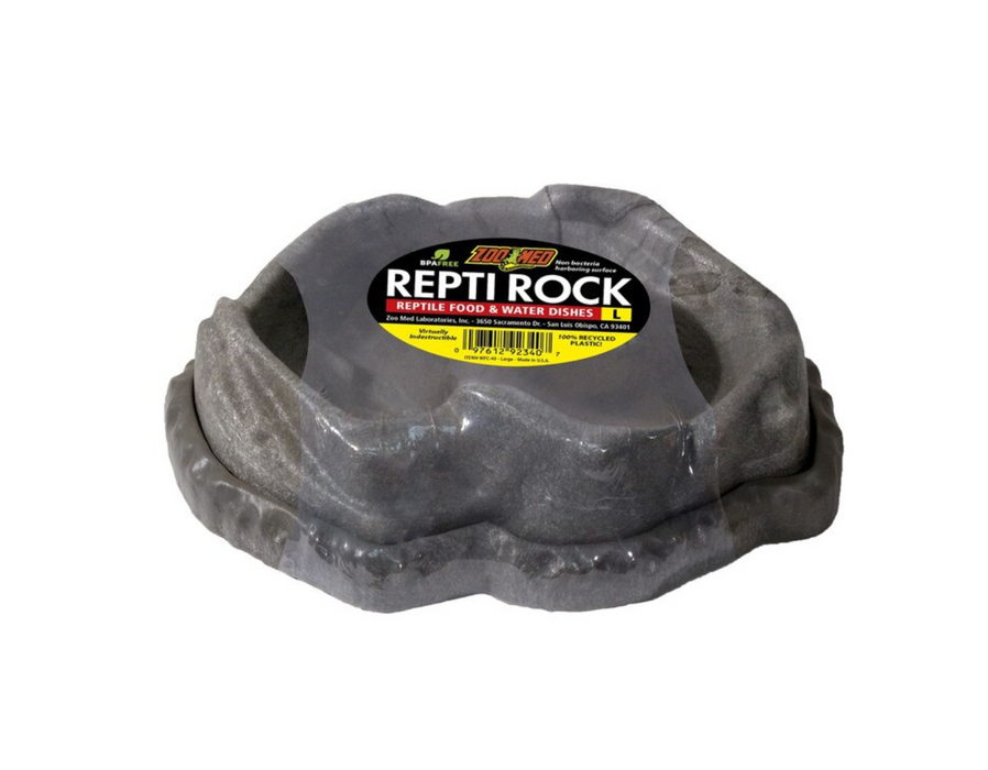 Large Zoo Med Combo Repti Rock Food & Water Dishes