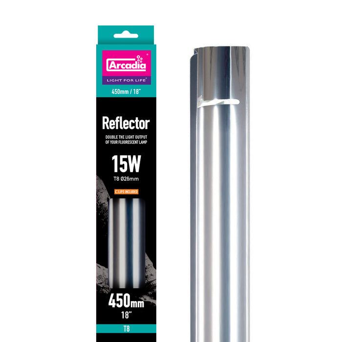 Arcadia Tube Reflector - 15W (45cm (18") T8 Tubes)