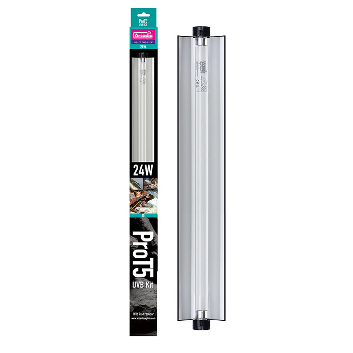 Arcadia Pro T5 UVB Kit, Desert, 12% UV-B, 24 Watt