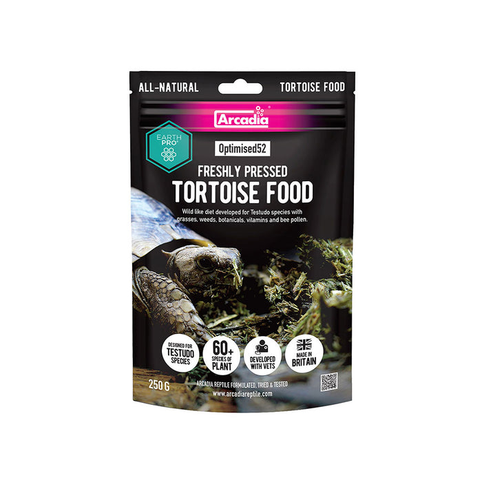 Arcadia Reptile EarthPro Optimised52 Tortoise Food 250g
