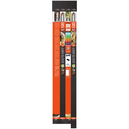 Coralife Slimline 18-Inch Reptile Fluorescent Fixture With 3% UVB Lamp - Energy Saver Lighting