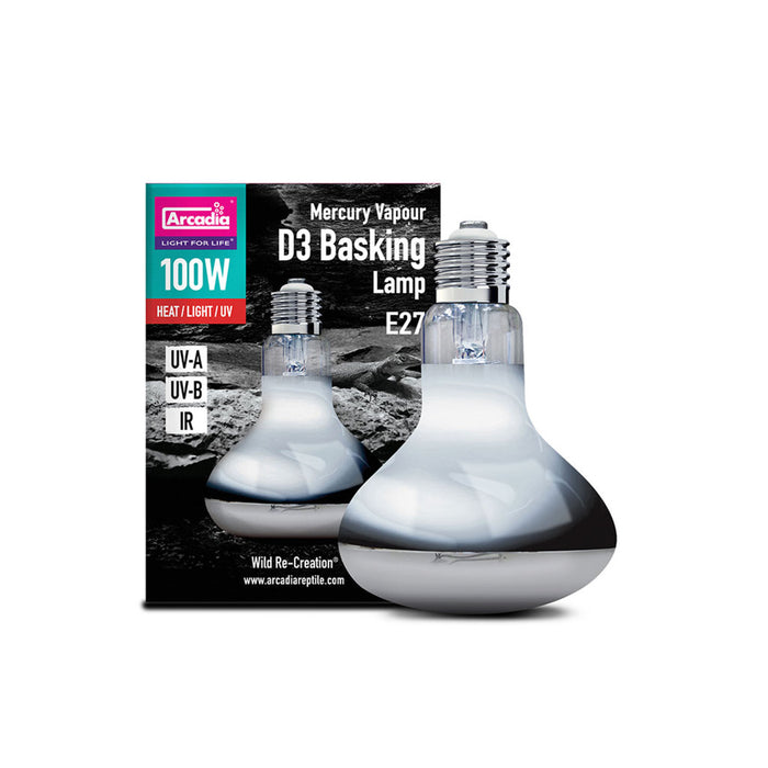 Arcadia UV D3 Basking Lamp 100w
