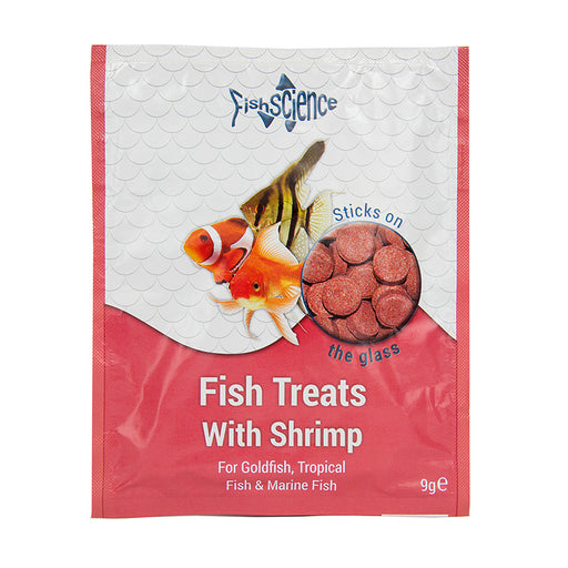 Fish Science Fish Treats + Shrimp 9g Sachet 25 PACK Default Title