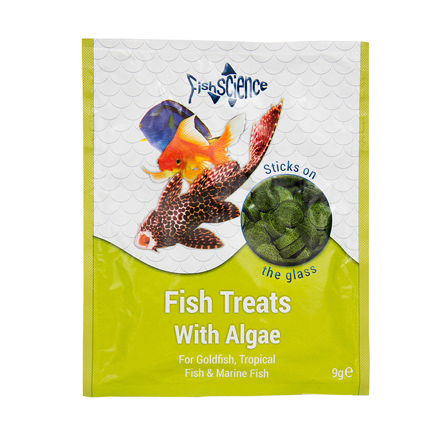 Fish Science Fish Treats + Algae 9g Sachet — The Reptile Hotel