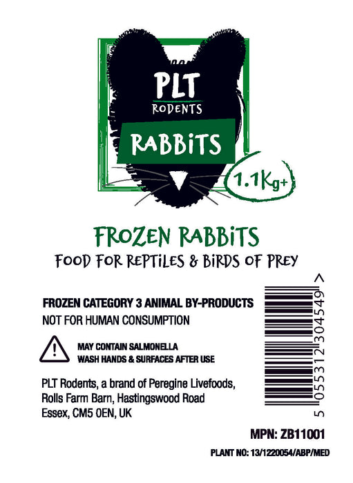 PLT Frozen Rabbit 1.1kg+