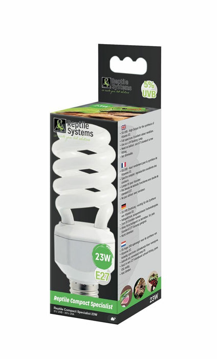 Reptile Systems Compact Lamp Specialist - D3 5% UVB - 23w