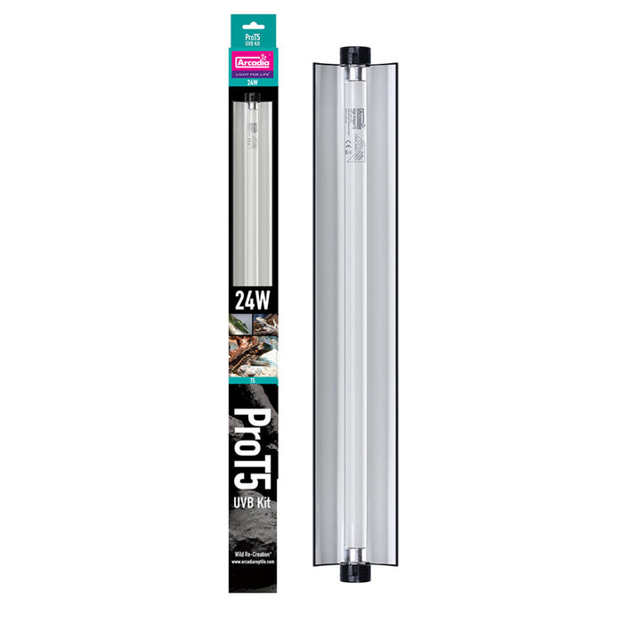 Arcadia Pro T5 UVB Kit, Desert, 12% UV-B, 24 Watt