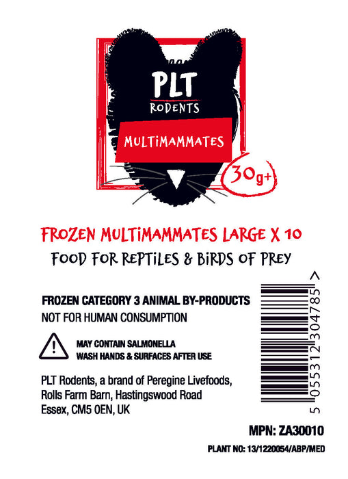 PLT Frozen Multimammate Large 30g+ 10 Pack